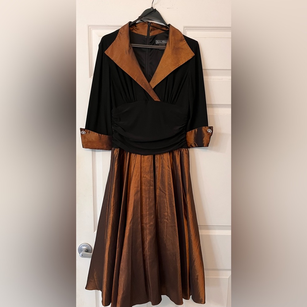 Jessica Howard Portrait Collar Fit and Flare Dress 10